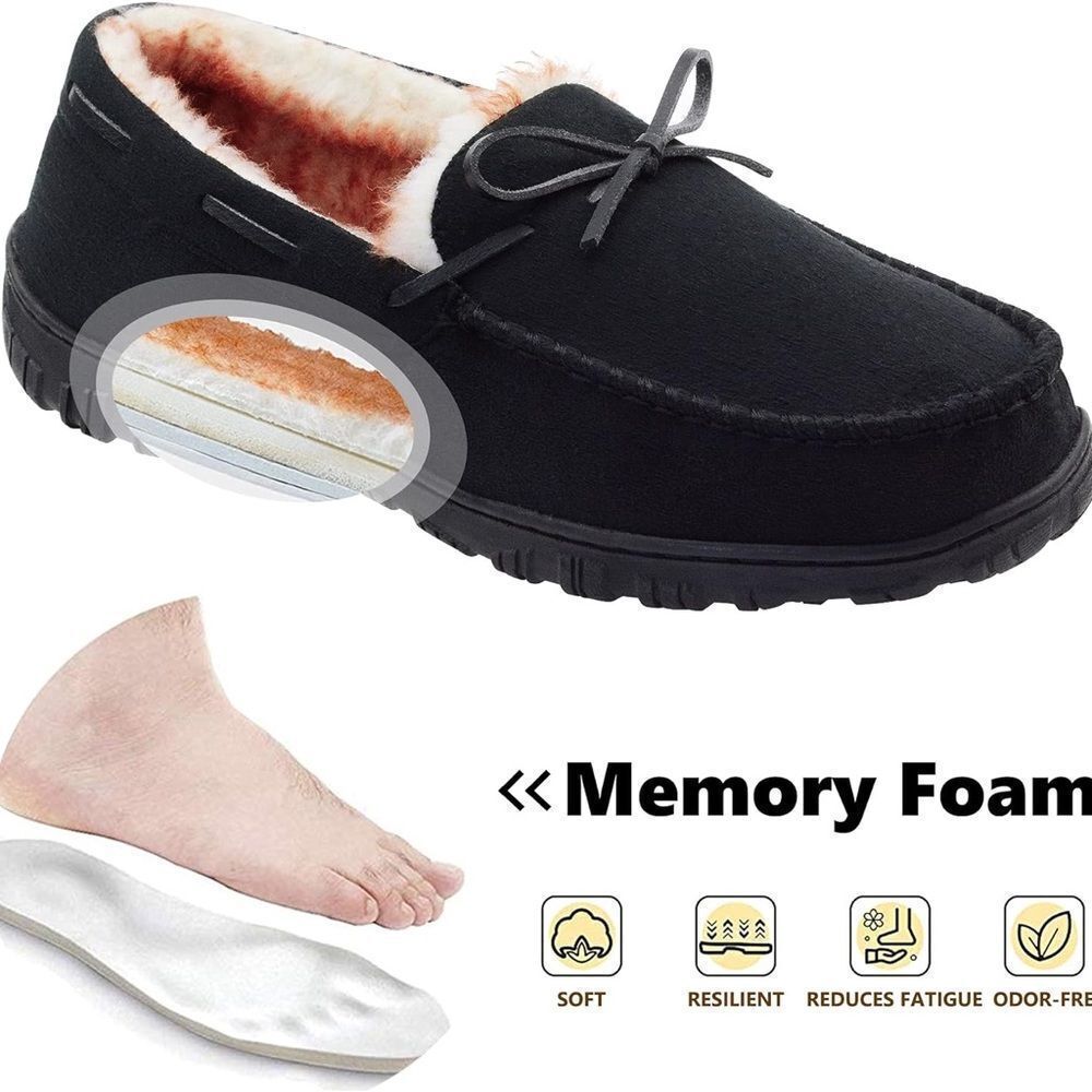 Men Slippers Shoes Moccasins Size 10 US